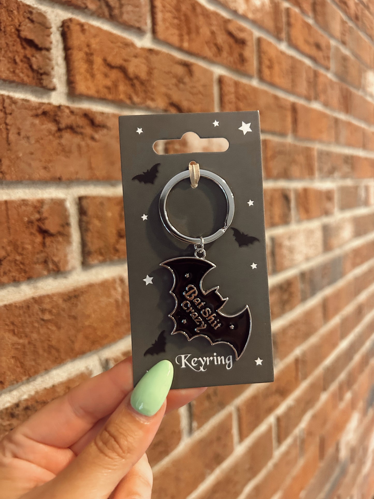 Bat Shit Crazy keychain