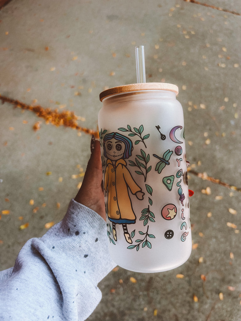 Coraline 16oz glass tumblers– Not Your Average Babe