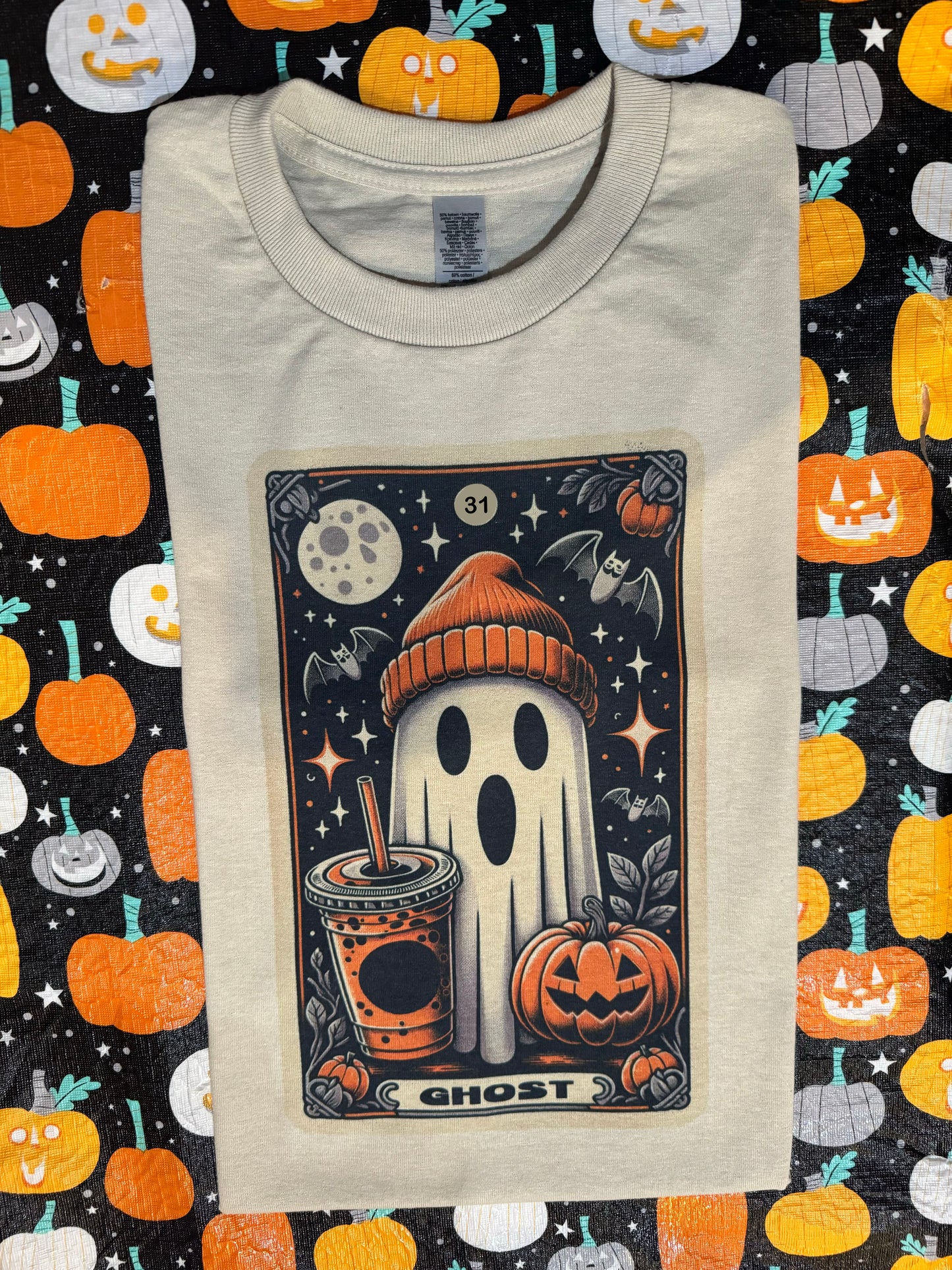 31 ghost tarot pullover or tee