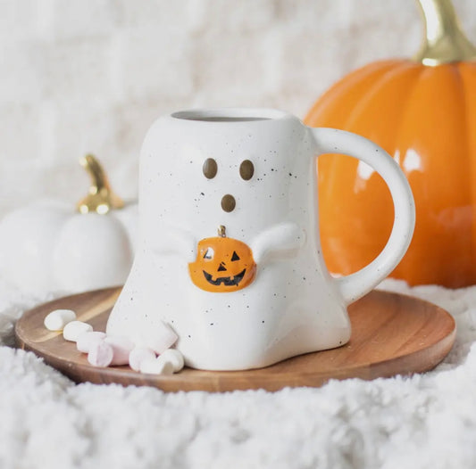 Ghostie pumpkin mug