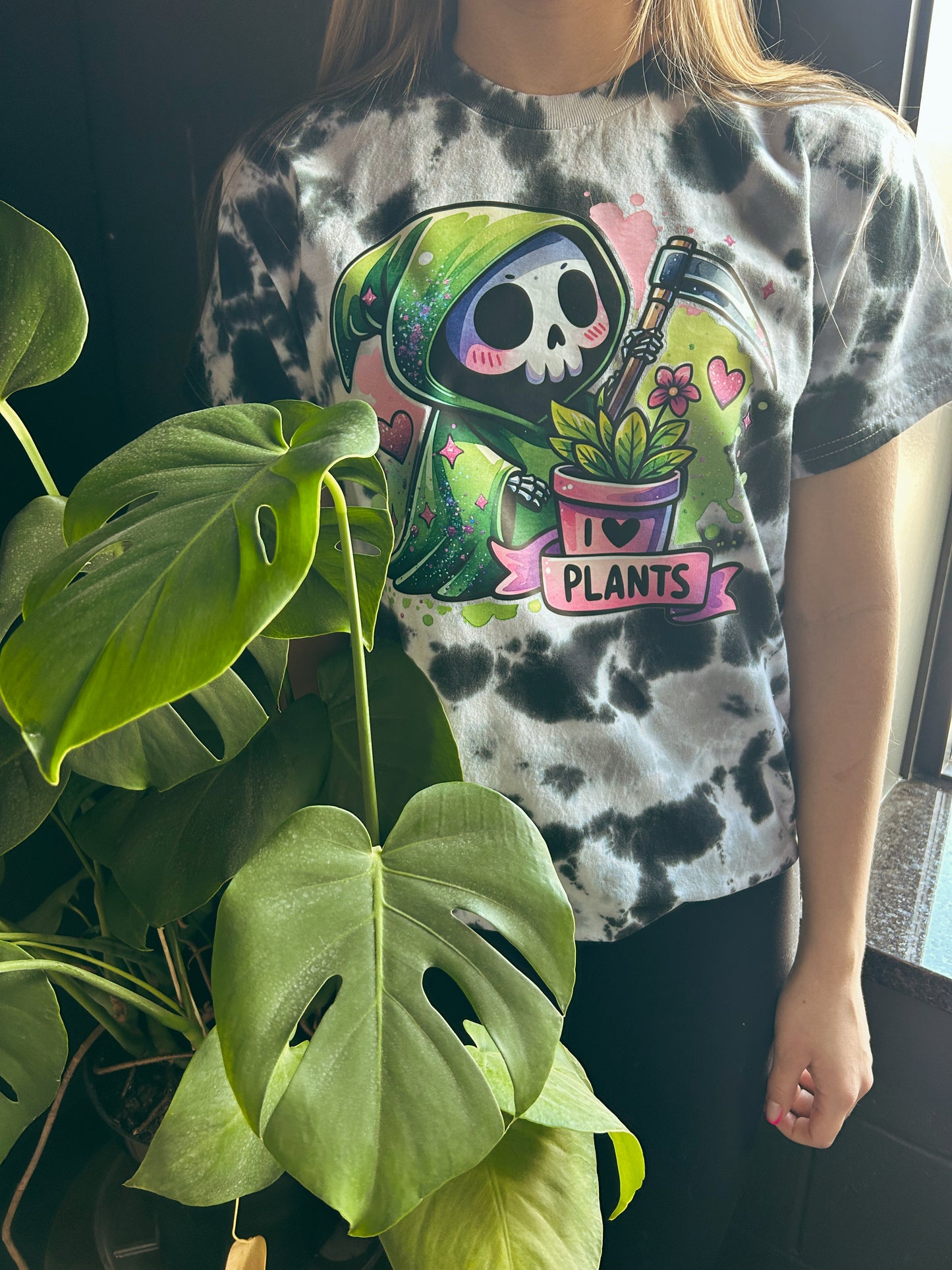 I love plants - tie dye tee