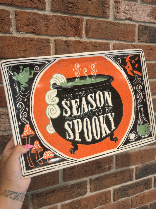 Tis The Season To Be Spooky platter