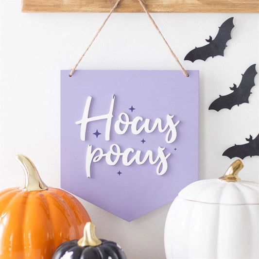 Hocus Pocus hanging decor sign