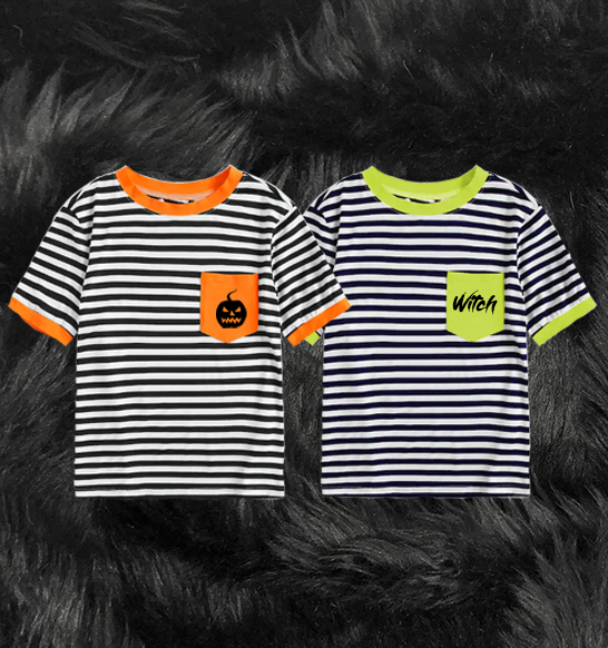 Halloween Striped Tees