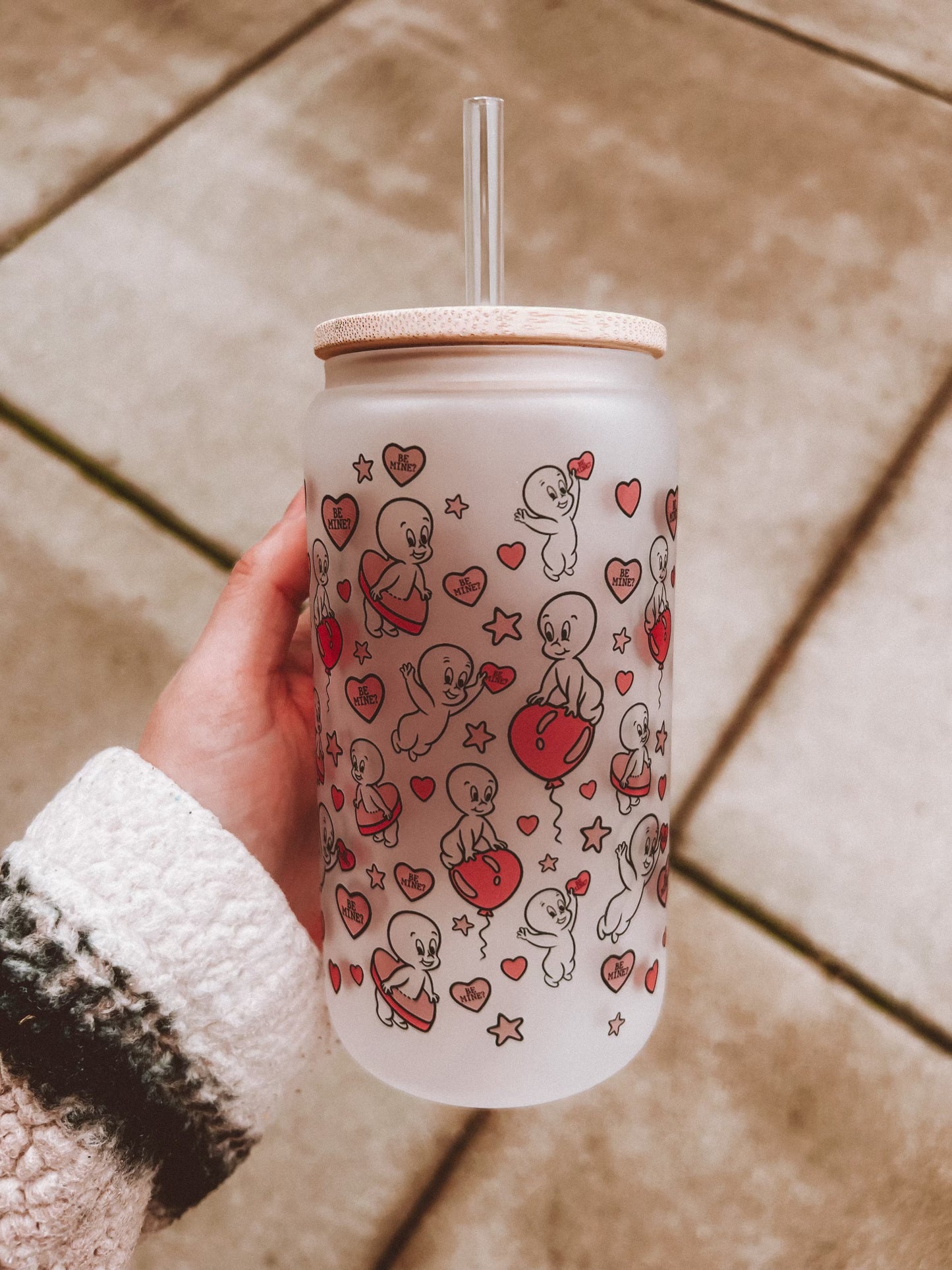 Valentine’s Casper Frosted Glass Tumbler